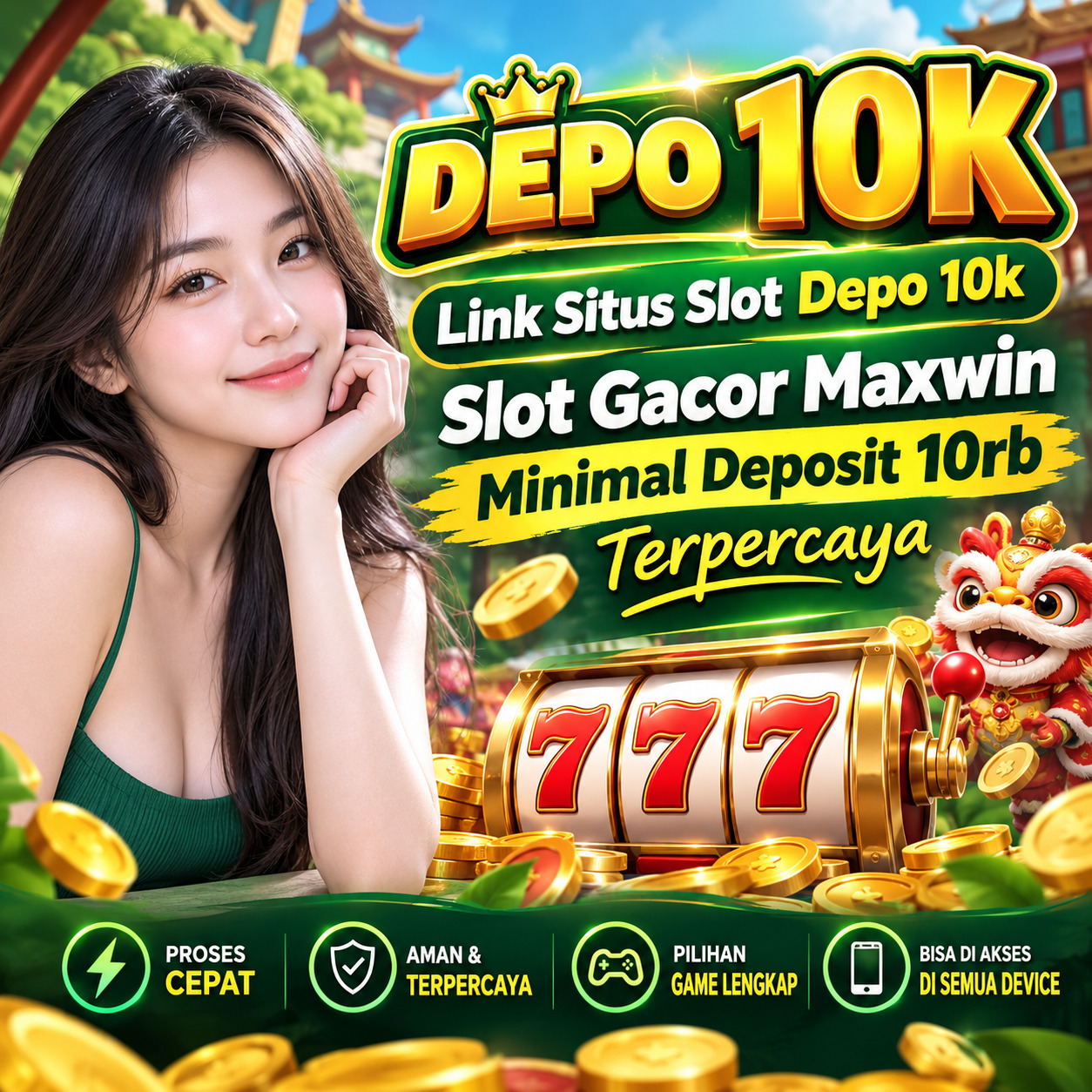 BONUS NEW MEMBER 100% DEPO 10K
